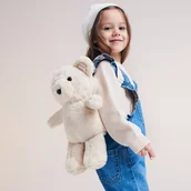 Plecaki - Reserved - Plecak miś - Kremowy - miniaturka - grafika 1