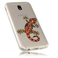 Etui i futerały do telefonów - mumbi etui na telefon komórkowy kompatybilne z Samsung Galaxy J5 2017, cienkie, z motywem, gekon, przezroczyste - miniaturka - grafika 1