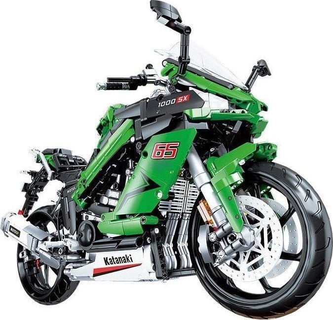Ramiz Zestaw Klocków technicznych Motocykl Sportowy Zielony 2304el.