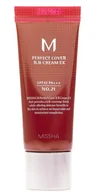 Podkłady do twarzy - Missha M Perfect Cover BB Cream SPF42 PA+++ No 21 Light Beige 20ml - miniaturka - grafika 1