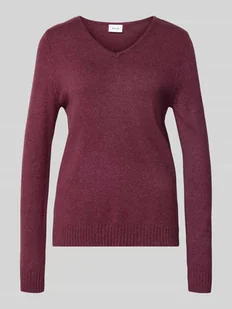 Bluzka z długim rękawem o kroju regular fit z mieszanki wiskozy model ‘Viril’ - Swetry damskie - miniaturka - grafika 1