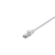 Kable miedziane - V7 Kabel Ethernet Cat7, ekranowany folią (SFTP) RJ45 (m)/RJ45 (m), kabel sieciowy, kabel LAN 0,5 m - biały - miniaturka - grafika 1