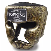 Kaski bokserskie i maski - Top King Kask Bokserski Sparingowy Tkhgss-02bk_Gd Super Star Snake Gold - miniaturka - grafika 1