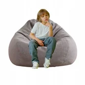 Pufy i podnóżki - Pufa Worek do siedzenia Eko 70x80x50 Ciemnoszary 120L - miniaturka - grafika 1