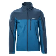 Bluzy sportowe męskie - Męski Softshell HI-TEC TOREL 26508-NAVY/BLUE – Granatowy - miniaturka - grafika 1