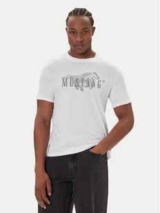 Mustang T-Shirt Austin 1016858 Biały Regular Fit - Koszulki męskie - miniaturka - grafika 1