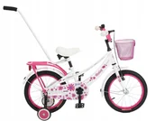 Rowery - Rower dziecięcy BMX Daisy 16" biało/różowy - miniaturka - grafika 1