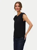 Bluzki damskie - Vero Moda Bluzka Bella 10325248 Czarny Standard Fit - miniaturka - grafika 1