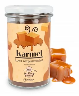KruKam Kawa rozpuszczalna Karmelowa 130g - Kawa - miniaturka - grafika 1