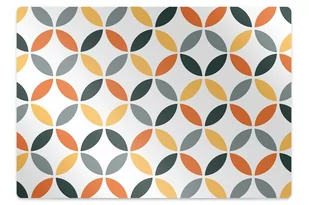 Mata pod krzesło do biura Geometryczne koła 120x90 cm - Podnóżki, podpórki, podkładki - miniaturka - grafika 1