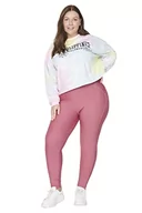 Legginsy - Trendyol Damskie legginsy sportowe plus size z wysokim stanem plus size, Suszona róża, 4XL-Plus - miniaturka - grafika 1