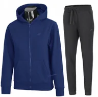 Spodnie sportowe damskie - 4F DAMSKI DRES BAWEĹNA KOMPLET BLUZA SPODNIE / rozm M - miniaturka - grafika 1