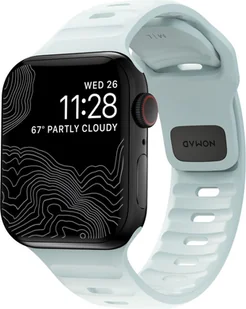Nomad Pasek Sport Strap Apple Watch 42/41/40/38 mm, biały, świecący w ciemności na niebiesko - Akcesoria do smartwatchy - miniaturka - grafika 1