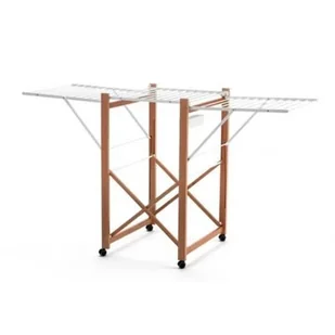 ARREDAMENTI ITALIA arreda menti Italia stojak na pranie airone, drewno  składany  wysuwany 21 MT smycz  kolor: czereśnia drewno "AR-IT Il CUORE del Legno" 999-CW - Suszarki na ubrania - miniaturka - grafika 1