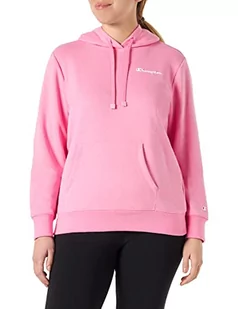 Champion Damska bluza z kapturem Legacy American Classics Powerblend Terry małe logo, różowy (Hot Pink), M - Bluzy damskie - miniaturka - grafika 1