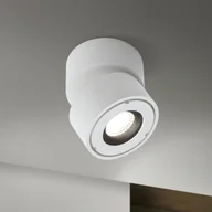 Lampy ogrodowe - ORION Reflektor zewnętrzny LED Harvey, biały, Ø 10 cm, odlew aluminiowy - miniaturka - grafika 1