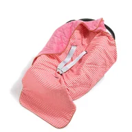 Akcesoria do fotelików - Kocyk do fotelika samochodowego Marbella Vichy, Velvet Florida Pink - miniaturka - grafika 1