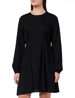 Sukienki - VERO MODA Women's VMKITTIE MDOT LS Short Dress WVN sukienka, czarna, XS - grafika 1
