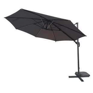 Parasol boczny z oświetleniem LED 300 szary - Parasole ogrodowe - miniaturka - grafika 1