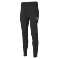 Piłka nożna - Męskie treningowe spodnie piłkarskie teamLIGA Pro PUMA Black White - miniaturka - grafika 1