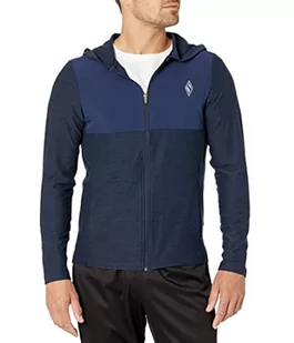 Skechers Męska bluza z kapturem SKECHKNITS Ultra GO LITE FZ, granatowa, rozmiar L, granatowy, L - Bluzy męskie - miniaturka - grafika 1