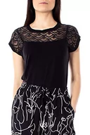 Bluzki damskie - Only Kobiety Onlnicole S/S Noos Bluzka, Czarny, L - miniaturka - grafika 1