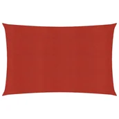 Parasole ogrodowe - vidaXL Żagiel przeciwsłoneczny, 160 g/m, czerwony, 2x4,5 m, HDPE 311615 - miniaturka - grafika 1
