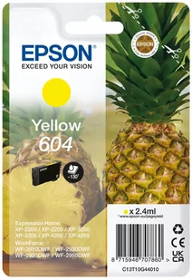 Epson Tusz 604 T10G440 Yellow 2,4ml - Dodatki do drukarek i skanerów - miniaturka - grafika 1