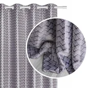 Zasłony - Spod Igły i Nitki, Zasłona zaciemniająca, Blackout, Grass, żakardowa, srebrna, 140x250 cm - miniaturka - grafika 1