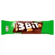 Batoniki - Kraft Baton 3Bit w czekoladzie mlecznej z nadzieniem o smaku orzechowym i herbatnikiem 46 g - miniaturka - grafika 1