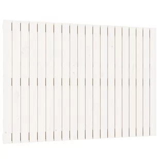 Wezgłowie łóżka, białe, 127,5x3x90 cm, lite drewno sosnowe Lumarko - Inne meble do sypialni - miniaturka - grafika 3