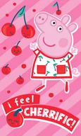Ręczniki - Ręcznik bawełniany 30x50 do rak do przedszkola Świnka Peppa - miniaturka - grafika 1