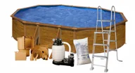 Baseny ogrodowe - Basen ogrodowy stalowy Amazonia 610x375x132cm GRE - miniaturka - grafika 1