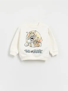 Reserved - Bluza Tom i Jerry - złamana biel - Bluzy i sweterki niemowlęce - miniaturka - grafika 1