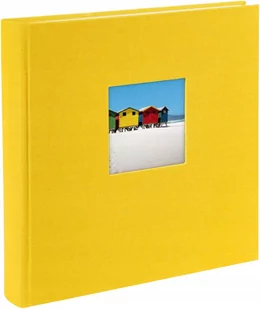 Goldbuch GOLDBUCH album na zdjęcia z okienkiem wycięciem, Bella Vista, 25 x 25 cm, 60 białych stron z pergaminowy satynowany-podziału liści, liny, żółta,,,,, 24891 24 891 - Albumy fotograficzne - miniaturka - grafika 1