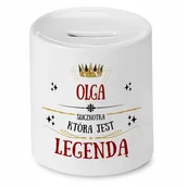 Skarbonki - Skarbonka dla Olgi na Urodziny Idealny Prezent z Nadrukiem ze Zdjęciem - miniaturka - grafika 1