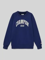 Swetry dla chłopców - Bluza z nadrukiem z logo model ‘COLLEGE’ - miniaturka - grafika 1
