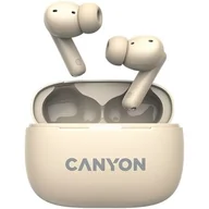 Słuchawki - CANYON OnGo 10 beżowe - miniaturka - grafika 1
