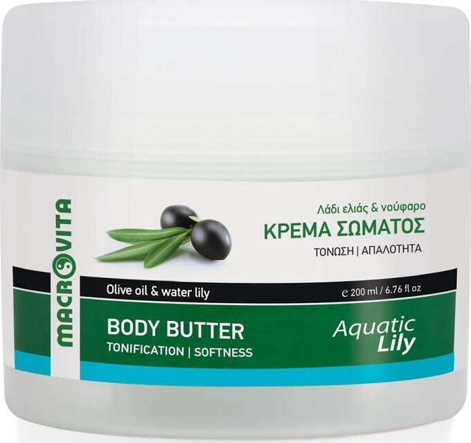 Macrovita MACROVITA naturalne masło do ciała LILIA WODNA z bio-oliwą i lilią wodną 200ml