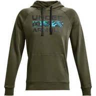 Dresy męskie - Bluza męska Under Armour Rival FLC Signature HD - miniaturka - grafika 1