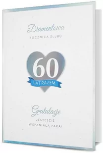 Kartka na 60 rocznicę ślubu diamentową H2535 - Kartki okolicznościowe i zaproszenia - miniaturka - grafika 1