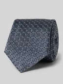 Krawaty i muchy męskie - Krawat z jedwabiu ze wzorem na całej powierzchni (7,5 cm) - miniaturka - grafika 1