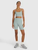 Spodenki damskie - 4F Legginsy kolarki treningowe damskie - zielone L - miniaturka - grafika 1