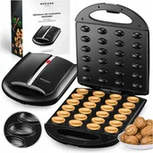 Urządzenia do czekolady i słodyczy - Opiekacz Do Orzeszków Ciastek 24 Szt 1600W Forma Nieprzywierająca Powłoka - miniaturka - grafika 1