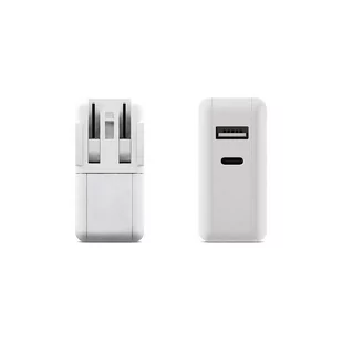 JCPal Ładowarka podróżna USB-C PD z portem USB - Ładowarki do telefonów - miniaturka - grafika 1