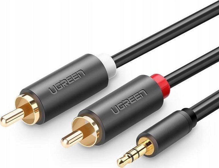 Kabel Ugreen Jack 3.5mm - RCA Cinch x2 2m czarny