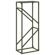 Wózki magazynowe - vidaXL Stojak na drewno opałowe, oliwkowo-zielony, 40x25x100 cm - miniaturka - grafika 1