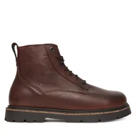 Botki męskie - Trapery Birkenstock Highwood Lace Mid 1030757 Brązowy - miniaturka - grafika 1