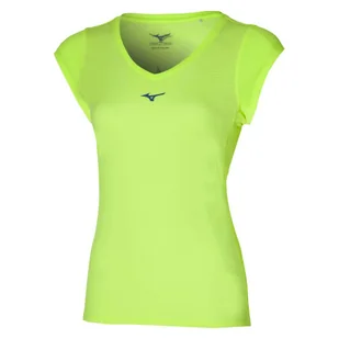 Koszulka damska Mizuno  Aero Tee Neolime S - Koszulki i topy damskie - miniaturka - grafika 1