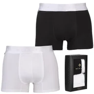 Majtki męskie - BOKSERKI MĘSKIE Gładkie Premium 2 Pak MORAJ r. XL - miniaturka - grafika 1